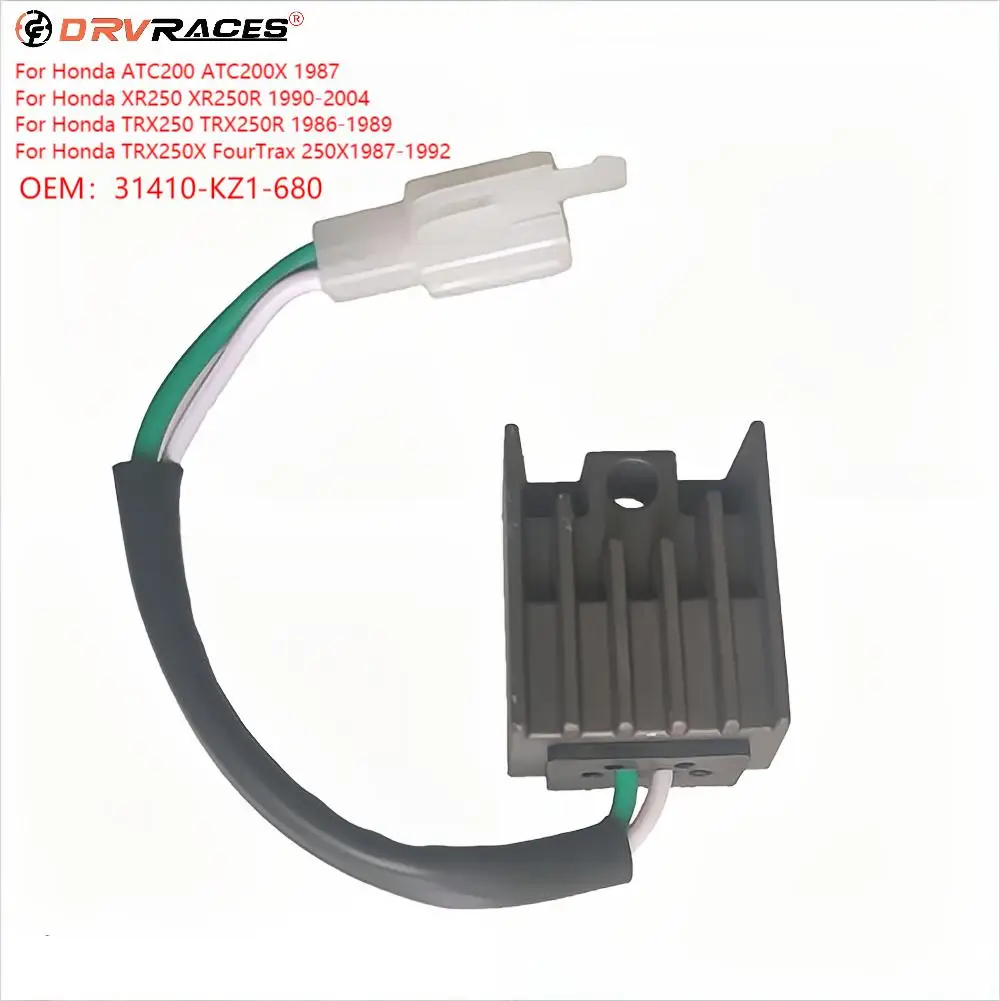 Moto Voltage Regulator Rectifier For Honda ATC200 ATC200X  XR250 XR250R  TRX250 TRX250RTRX250X FourTrax 250X   31410-KZ1-680