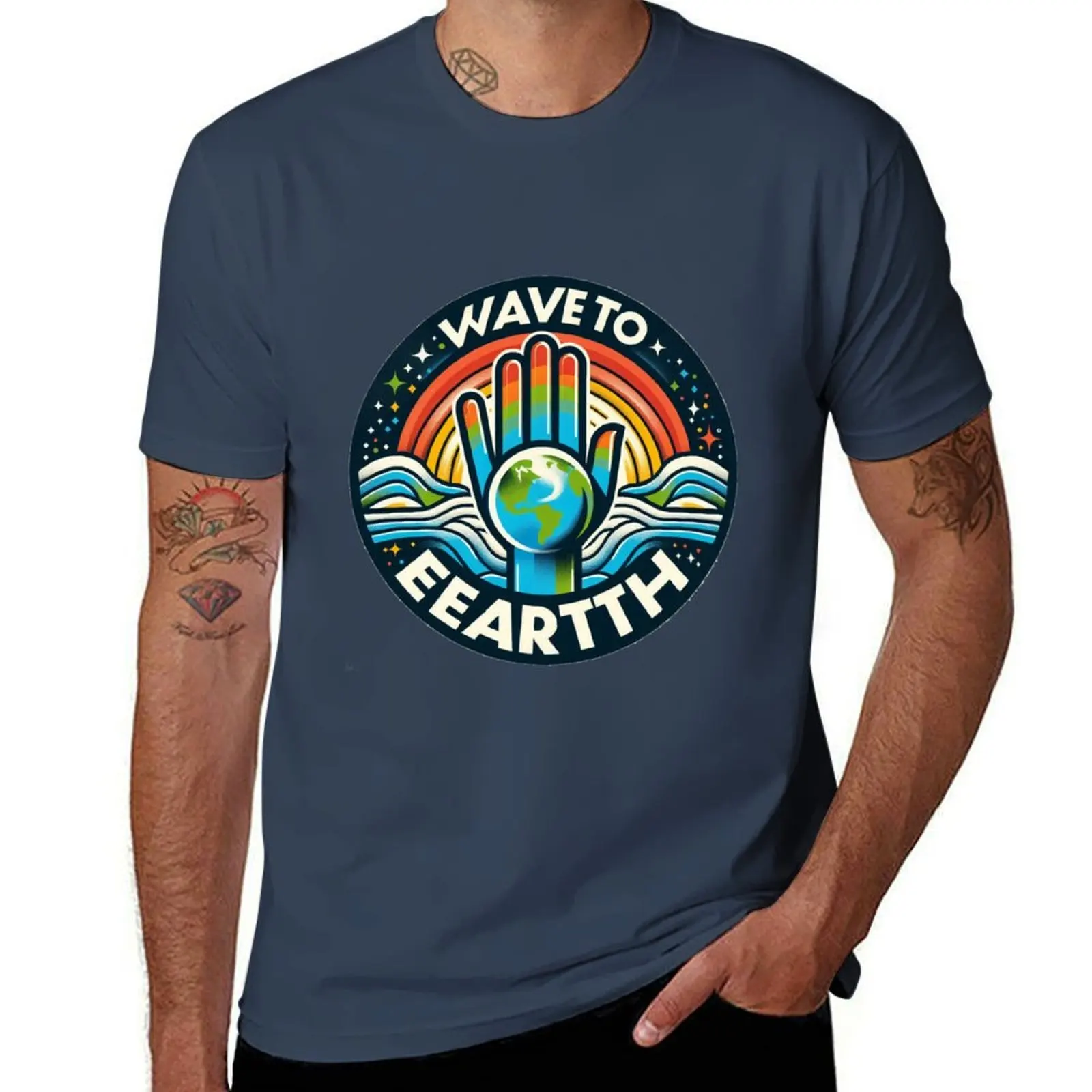 

Wave To Earth T-Shirt hippie clothes plain men clothes