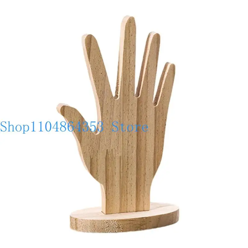 

652F Ручная работа для демонстрации ювелирных изделий из цельного дерева для повышения визуальной привлекательности аксессуаров