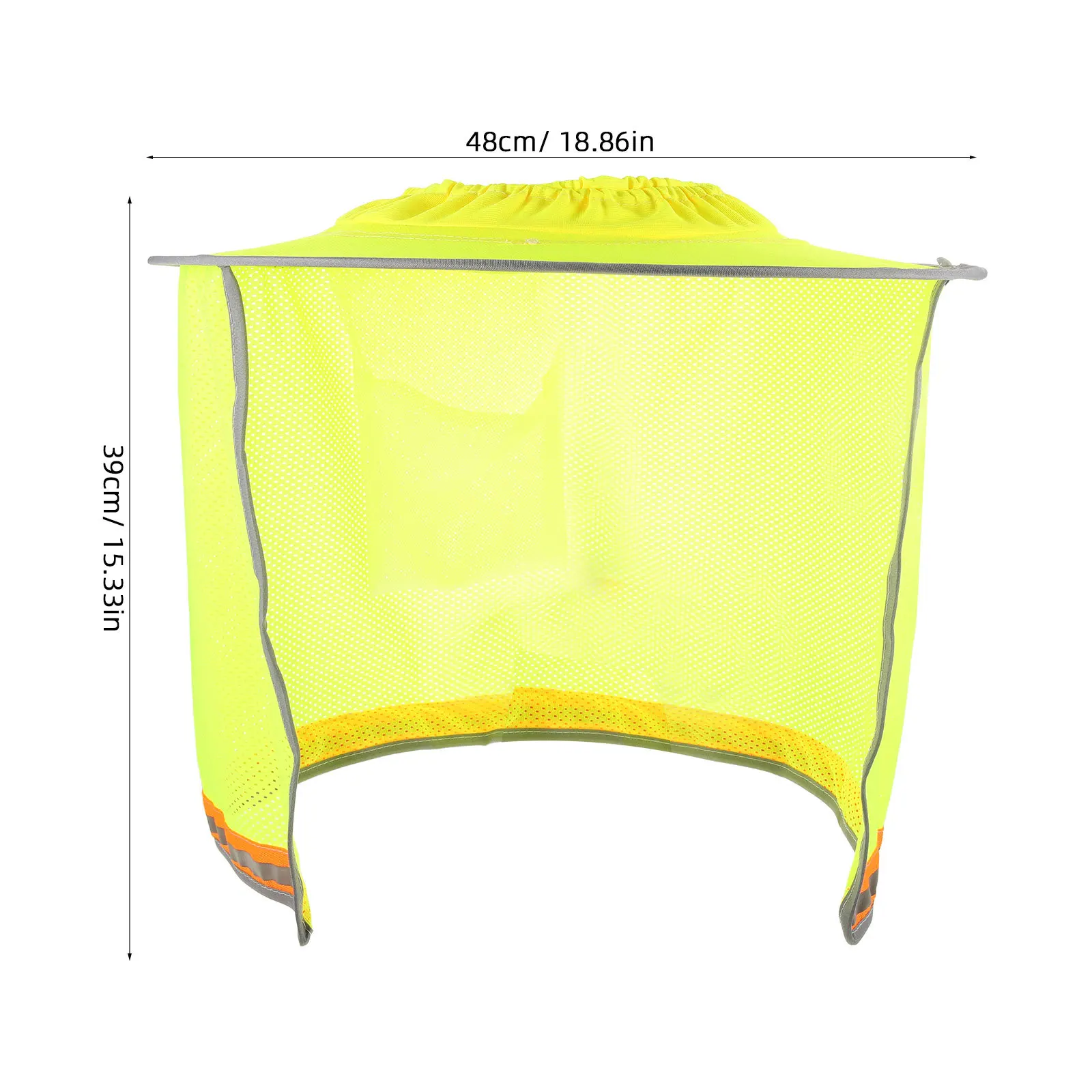 قبعة واقية من الشمس بحافة كاملة، حاجب شبكي آمن للرقبة، حماية من الأشعة فوق البنفسجية، قبعة صلبة، ظل من الشمس بحافة كاملة #4