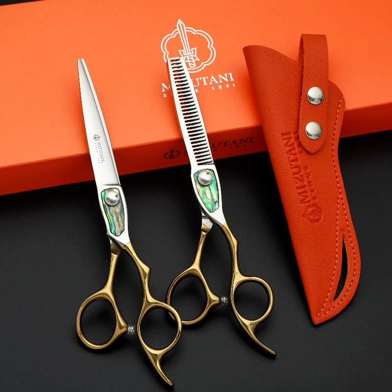 

MIZUTANI professional hairdressing scissors thinning shears 6- inch barber scissors VG10 steel Hair cutting machine