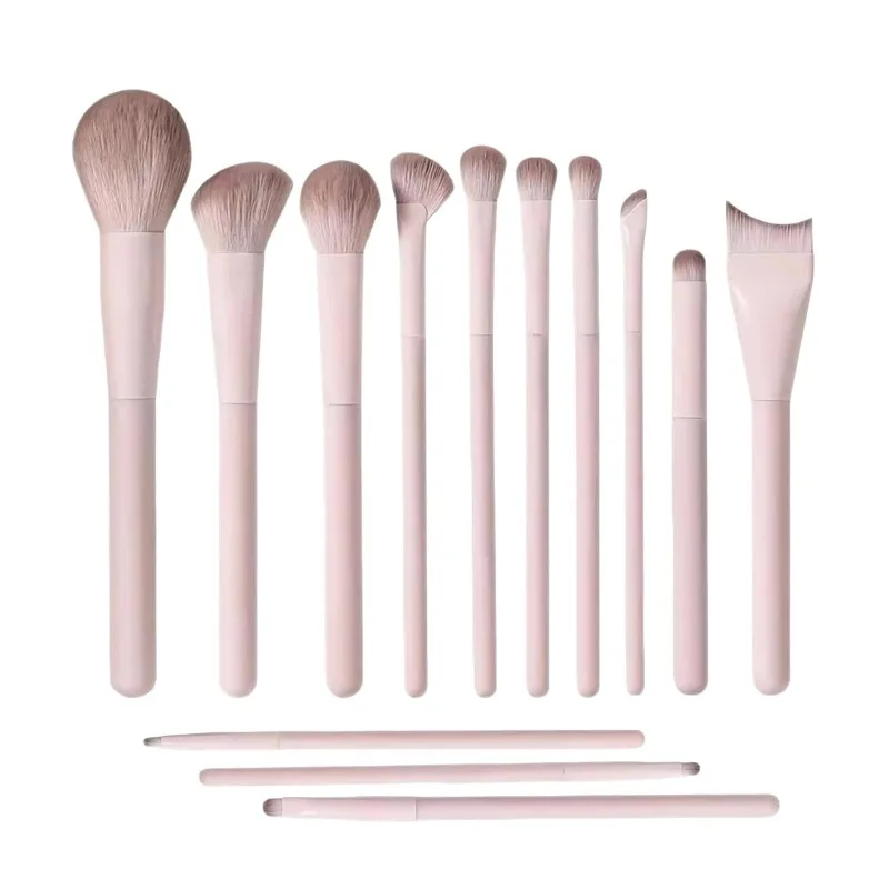 Makeup Brush Set 13 Pcs Professional Kit Foundation Eyeshadow Blush Lip Brushes Soft Synthetic Bristles for Women and Beginners