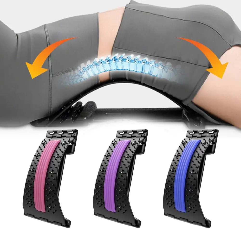 Yoga Sports Exercise Artifact Lumbar Spine Soothing Comfortable Device Waist Stretching Back Massager Spine Correction Exerciser