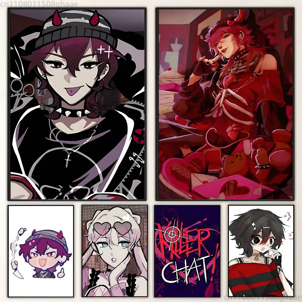 

K-Killer Chat Robin Misaki Classic Wall Art, Canvas Print Poster, Suitable for Home, Living Room, Room Decoration Painting