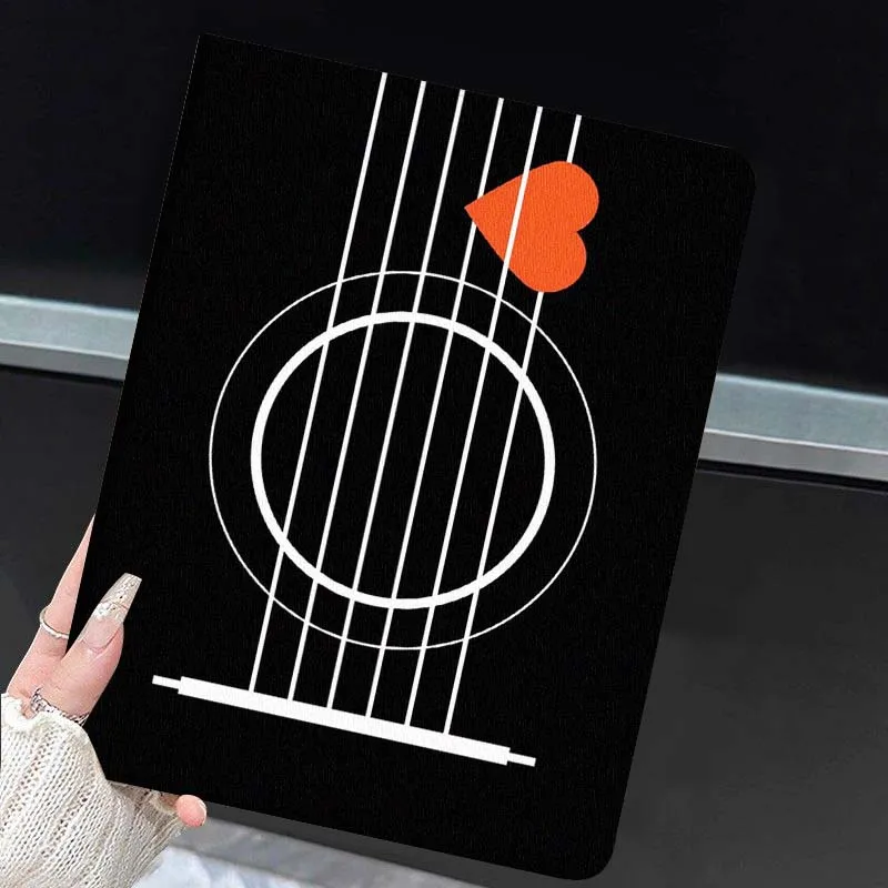 Guitar Strings Art Picture Popular For Huawei MediaPad MatePad Honor Pro V6 9 V8 X9 X 10 13.3 11 Inch Pen Tray Tablet Case