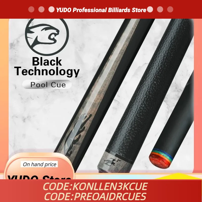 

PREOAIDR 3142 Billiard Pool Cue Stick 10.8/11.8/ 12.5mm Rainbow Tip Black Technology Shaft Uni-loc Joint Professional Cue Stick