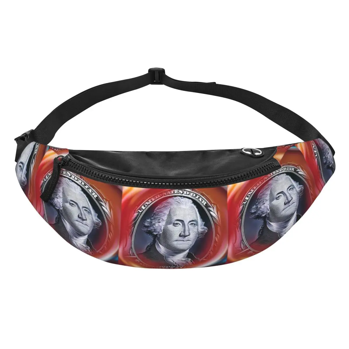 

Поясная сумка Джорджа Вашингтона и Авраама Линкольна для мужчин и женщин, регулируемая поясная сумка через плечо, дорожная сумка для телефона для бега