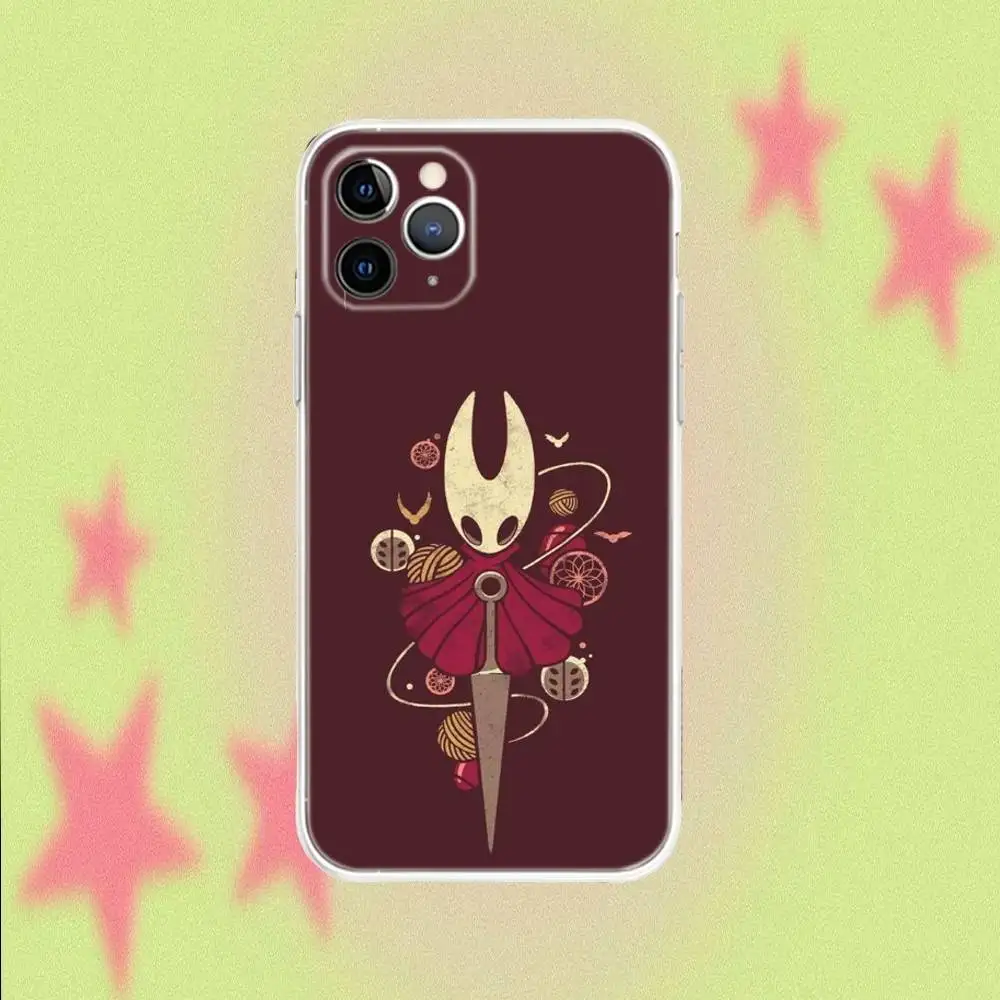 Custodia per telefono Hollow Knight per iPhone 17 16 15 11 12 14 13 Pro Max Mini X XS XR 7 8 Plus SE4 16E Cover in silicone antiurto Fundas