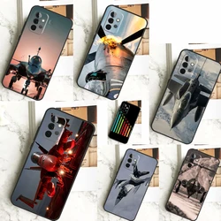 Aircraft Plane Case For Samsung Galaxy A15 A25 A35 A55 A51 A71 A12 A32 A52 A13 A33 A53 A14 A34 A54 Cover