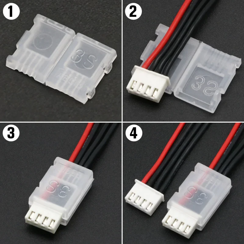 

10pcs/lot 2S 3S 4S 5S 6S JST-XH Balanced head protection Balance Plug Savers AB Clip for Rc Lipo Battery