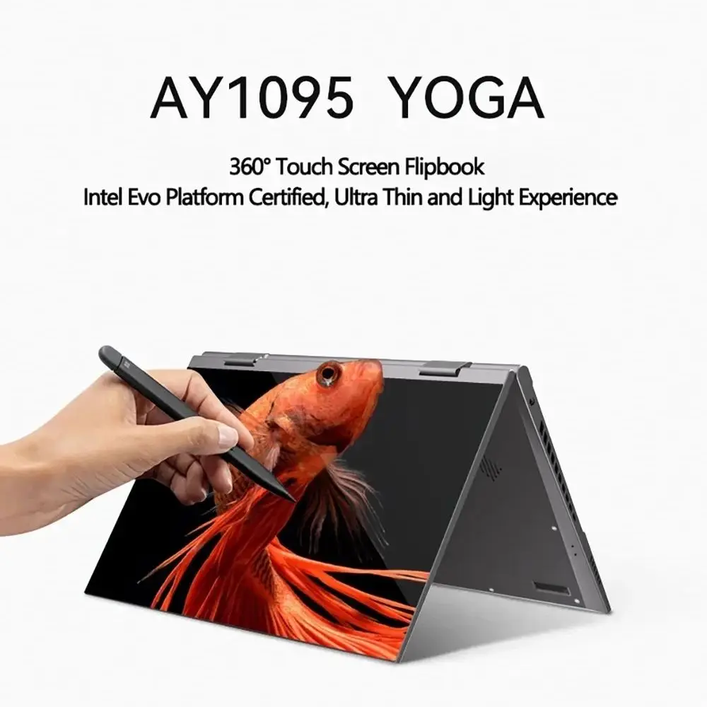 Fashion 2-in-1 Tablet Laptop 10.9-inch Touch Screen 16GB DDR5 2TB SSD HD Camera Backlit Keyboard 360° Folding Intel N95 Laptop