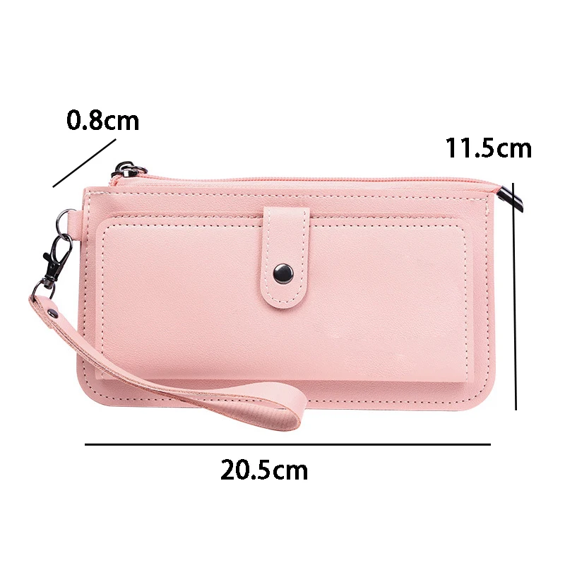 Cute PAW Patrol Long Leather Wallet Cute Cartoon Red Christmas Thin Coin Purse Fashion Printed Woman Business Card Storage Bags