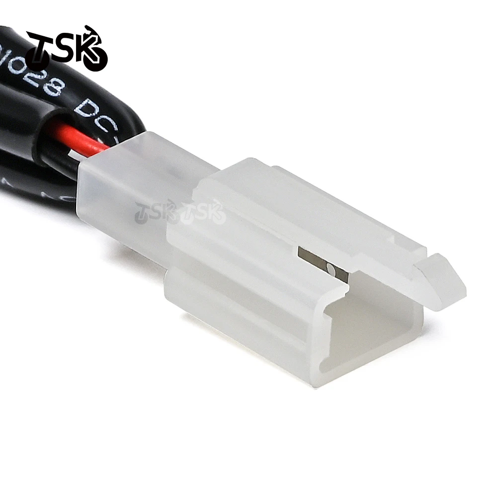For Kawasaki Z1000 Z900 Ninja ZX14R ZX-6R ZX-10R H2 ZX1000 License Plate Light Wire Adapter Plug Connector Cable Versys 1000