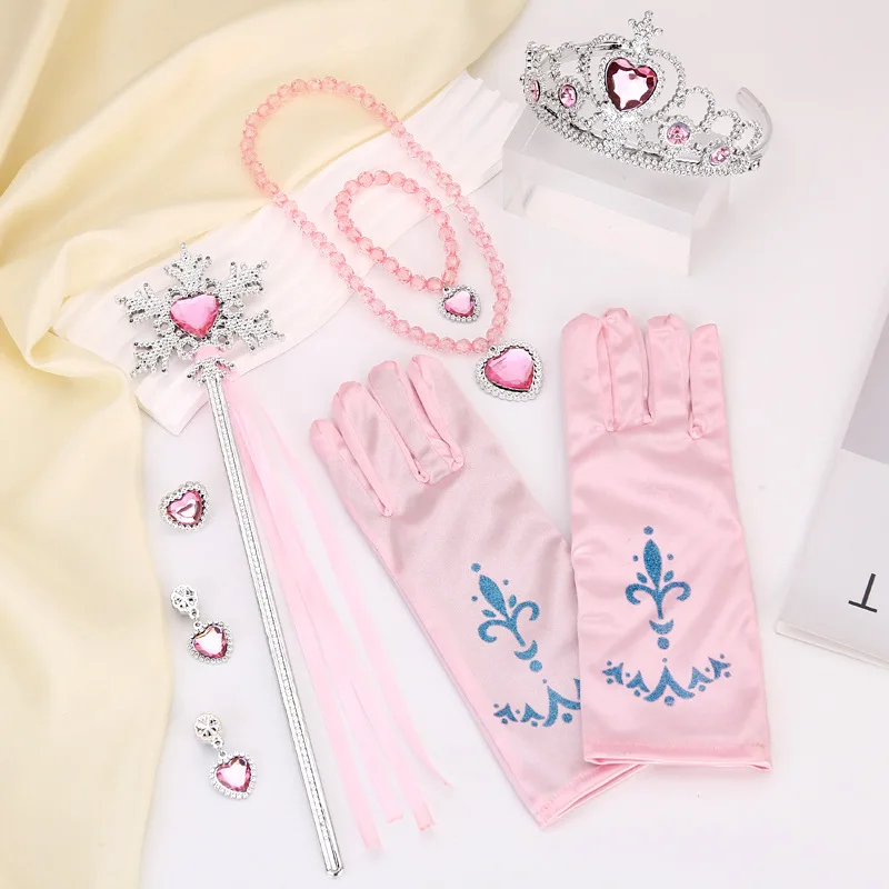 Ręcznie robione dzieci peruka księżniczka warkocz Cosplay księżniczka impreza z okazji Halloween akcesoria do kostiumów dziewczyny korony magiczna prezenty dla dzieci