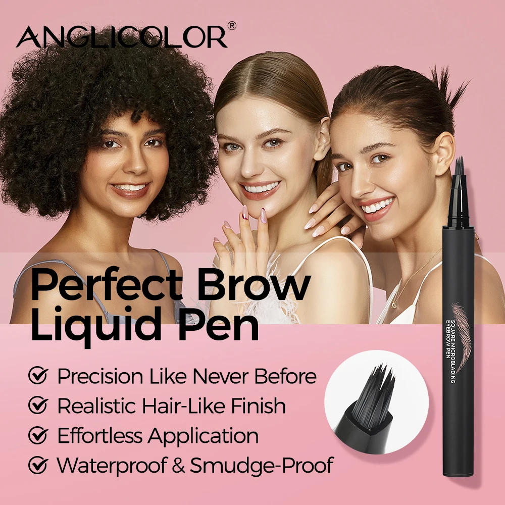 Lápis de sobrancelha líquido Lápis de sobrancelha líquido enraizado de sobrancelha selvagem, à prova d'água, de longa duração, sem remoção de cor criando um sofisticado