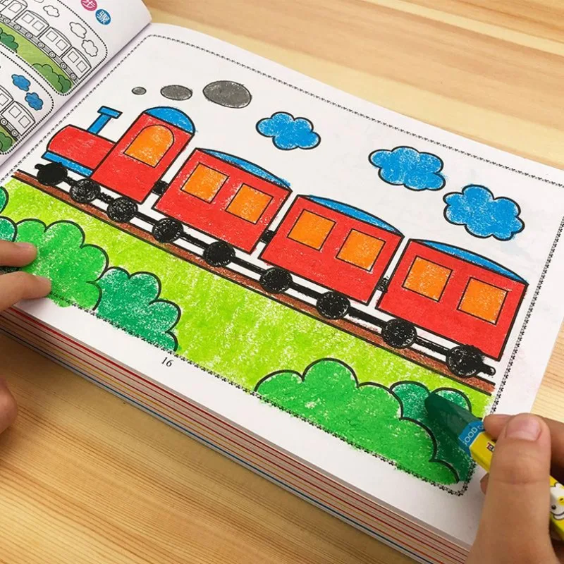 

Crayon Graffiti Coloring Book 6 Books Children's Coloring Picture Book 2-4 Ages Kid Enlightenment Book