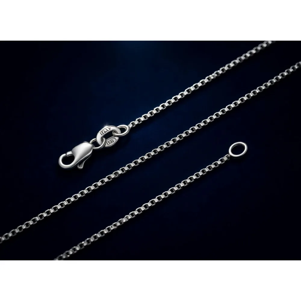 

Серебряное колье-цепочка 925 пробы с позолотой 14K, водонепроницаемое, 1 мм/1,5 мм, без никеля, с застежкой-лобстер, 14-30 дюймов