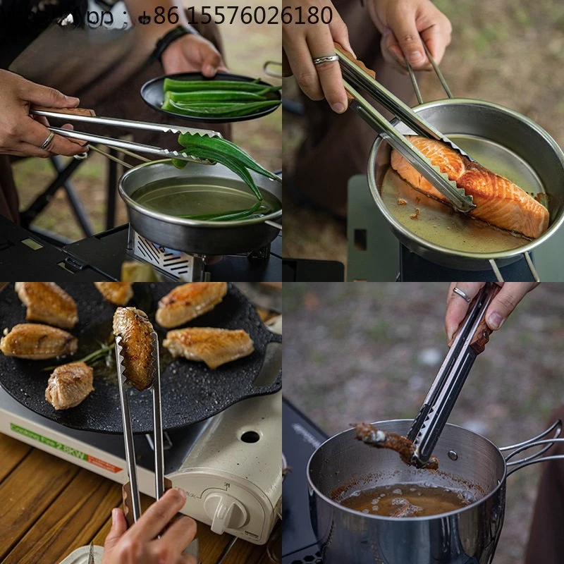 Charcoal Clips Barbecue Tool MS-40/41 Reinforced Fire Clips Anti-Scald Handle Outdoor Non-Slip Garbage Clips