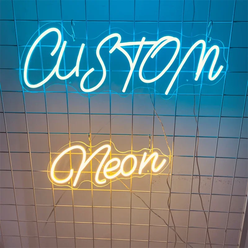 Love Heart Neon Light Heart Shape Customized Personalized Name Neon Sign Lamp Pink Room Decor for Wall Light Wedding Neon Sign