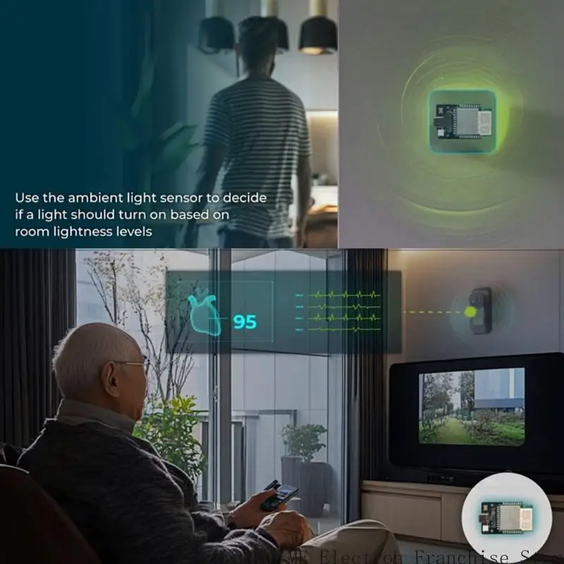 T5EA MR60BHA2 60 GHz Millimeter Wellensensoring mit vorgeflippter Esimome -Firmware für die nahtlose Integration von Home