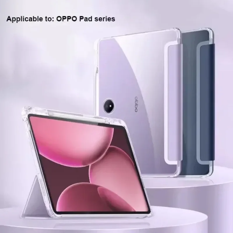 

Clear Pen Slot Case For New OPPO Pad SE 11 2025 Pad2 Pad3 11.61 Air 2 Neo 11.4 Air 10.36 Funda TPU & Leather Shockproof Cover