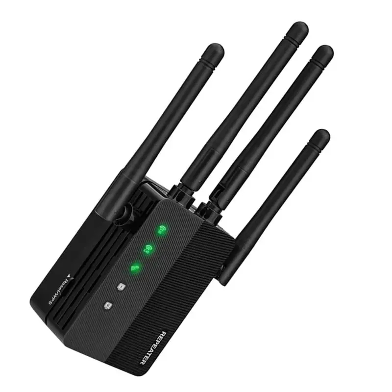 AEE4-Wifi Extender Signal Amplifier 1200Mbps Dual Band 2.4G 5.8G 2Xlan Port Support Long-Distance Transmission EU-PLUG