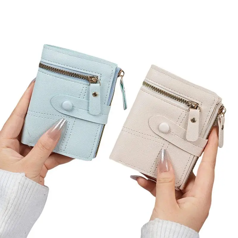 Schlanke Damen-Geldbörse aus PU-Leder mit Reißverschluss-Münzfach und mehreren Kartenfächern, perfekt für den täglichen Gebrauch, Outdoor-Einkäufe und Reisen. – Detail 5