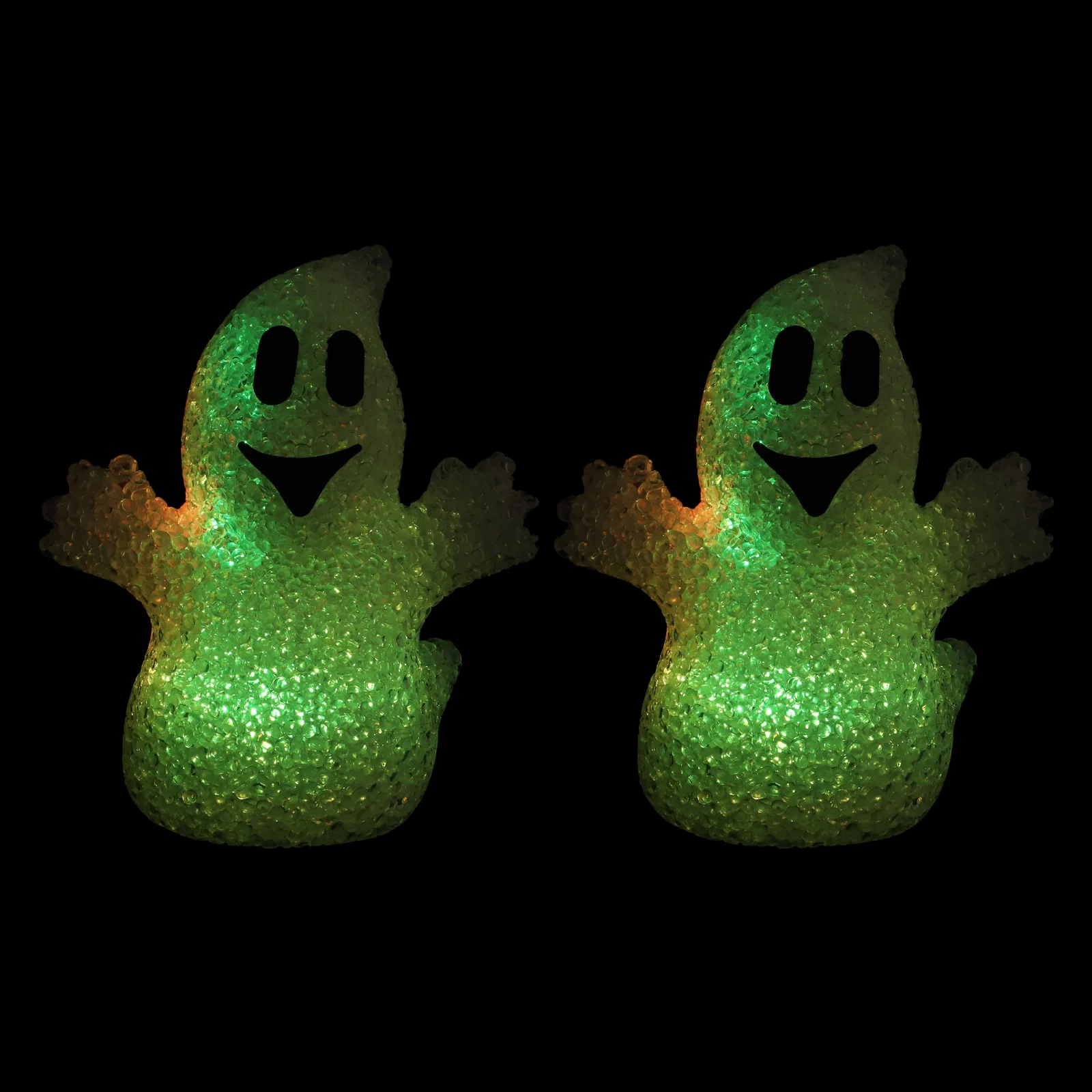 

2 Pcs Night Light Decor Ghost Desktop Lamp Party for Halloween Warm Unique Pumpkin Color Changing White Room Adornment