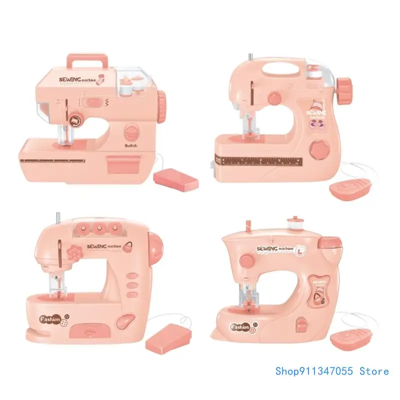 Kids Sewing Machine Toy Small Sewing Machine with Light Portable Arts & Crafts Toy for 3+ Years Children Drop shipping