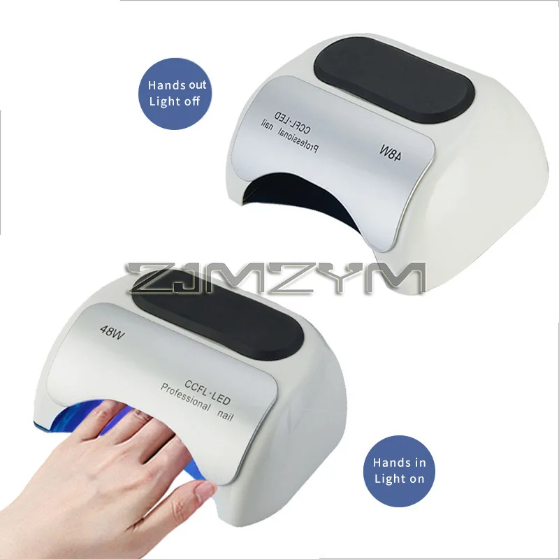 Professionele 48W Uv Led Lamp Nagel Droger Cure Nails Polish Gel Art Automatische Inductie Manicure Tools