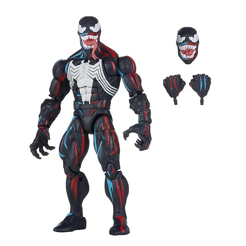 Hasbro Original 6-Polegada Marvel Legends Spider-Man Animação Retro Embalagem Série Venom Action Figure Collection Venom Sdcc Novo