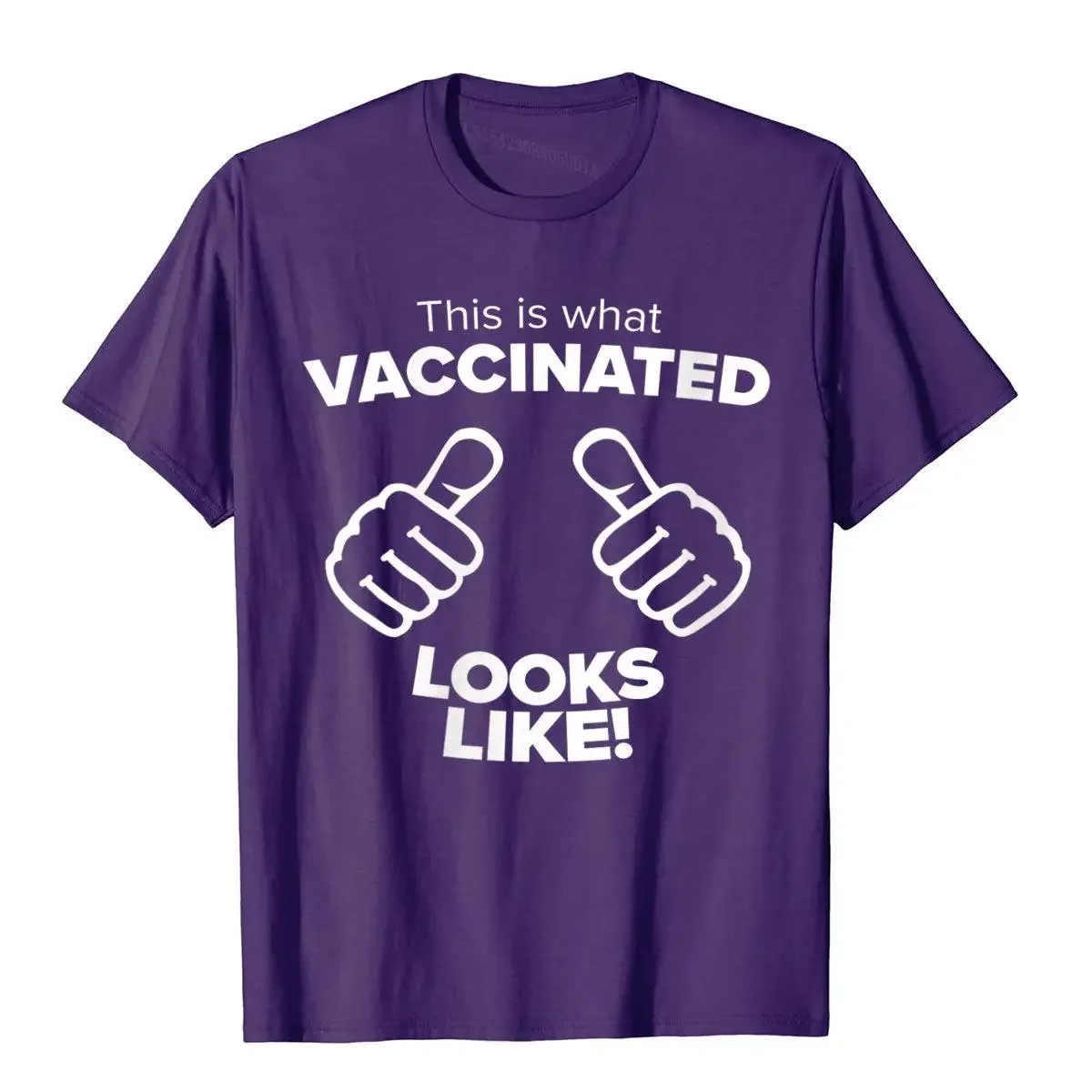 Mens What Vaccinated Looks Like Funny Vaccine Joke Humor Graphic T-Shirt Top Prevailing Cotton Europe Normal Student