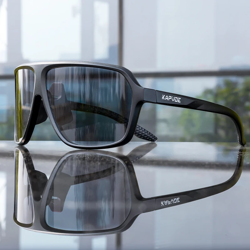 

Kapvoe NEW Photochromic Cycling Glasses UV400 Protective Clear Shooting Safety Glasses for Men Women Outdoor Sports Sunglasses