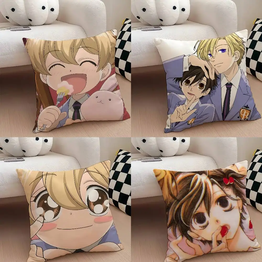 Ouran High School Host Clubs Case Plush Fabric Soft Pillowcase Double Sided Print Cushion Cover Household Gifts
