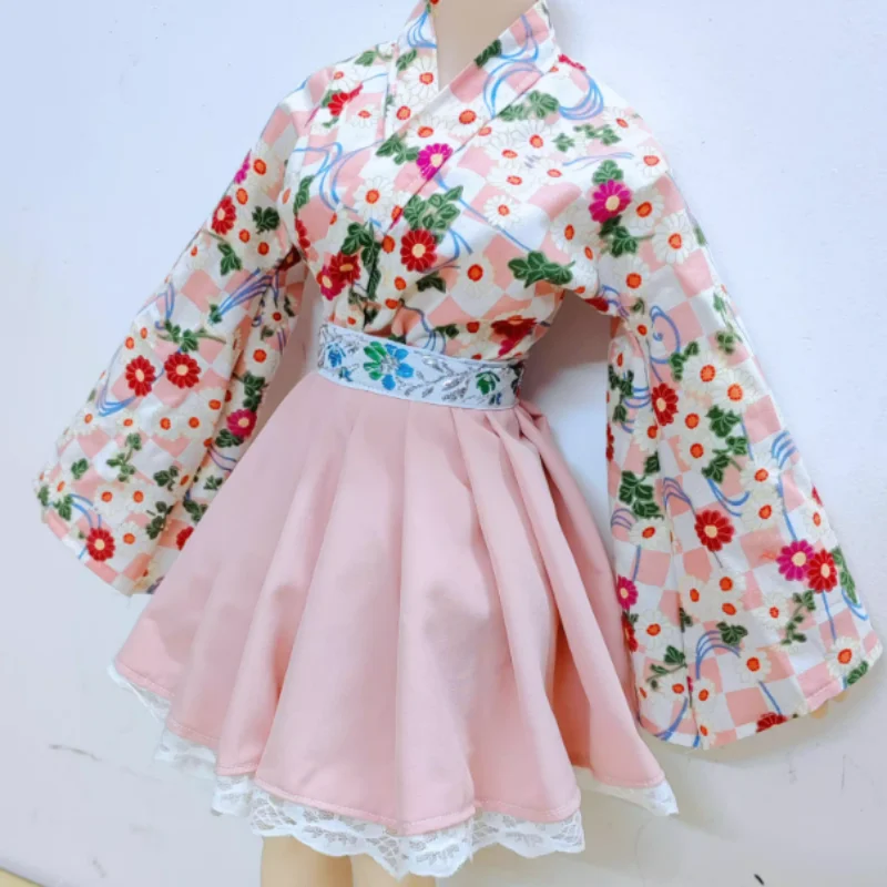 Japanese Style Silicone Doll Maid Outfits Set Sweet Cute Dolls Dressed Clothes Accessories Fashion Decoration Dolls Girls Gifts
