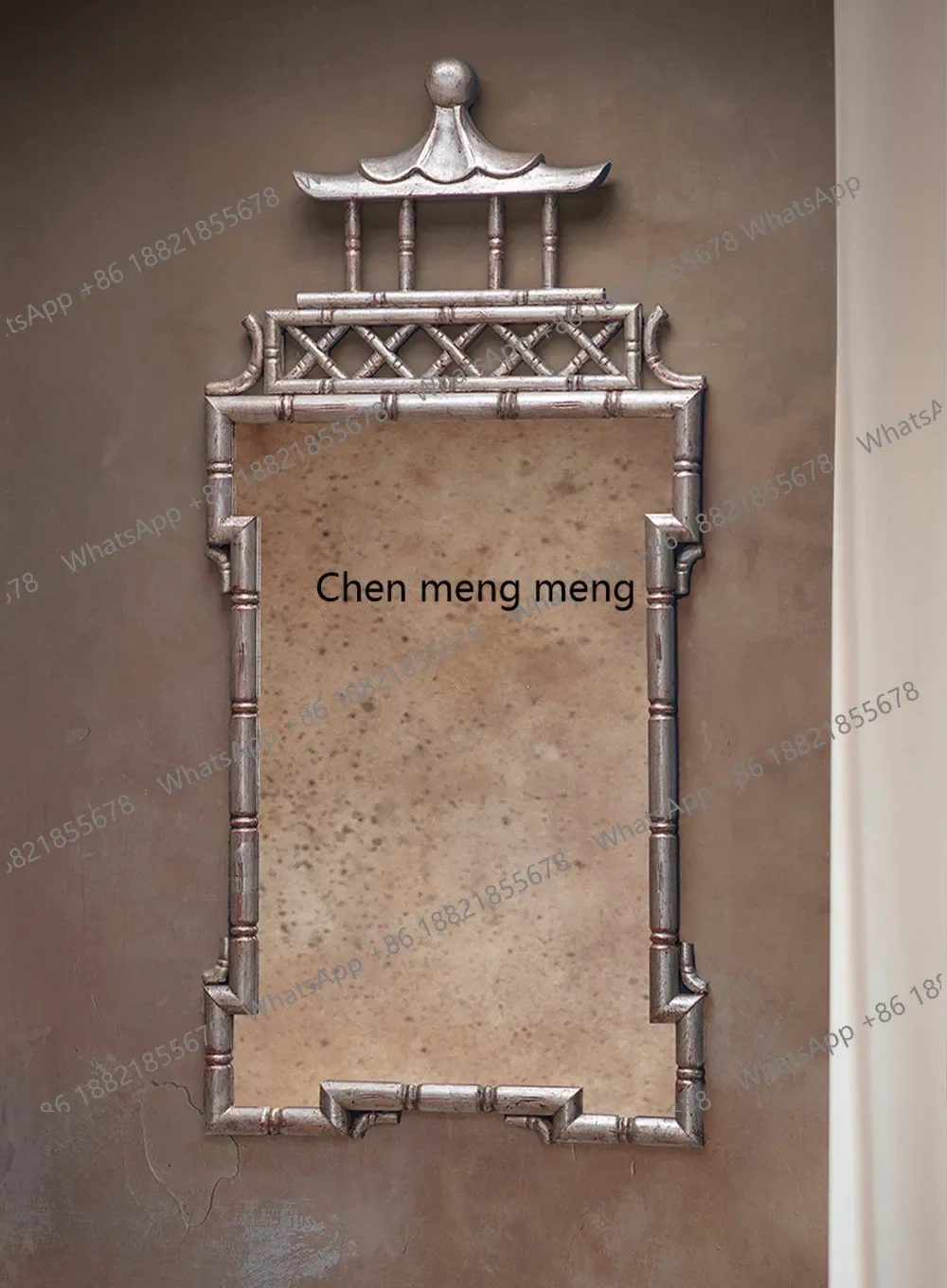 a55 Medieval style irregular, bathroom mirror retro porch decorative mirror French creative design makeup mirror