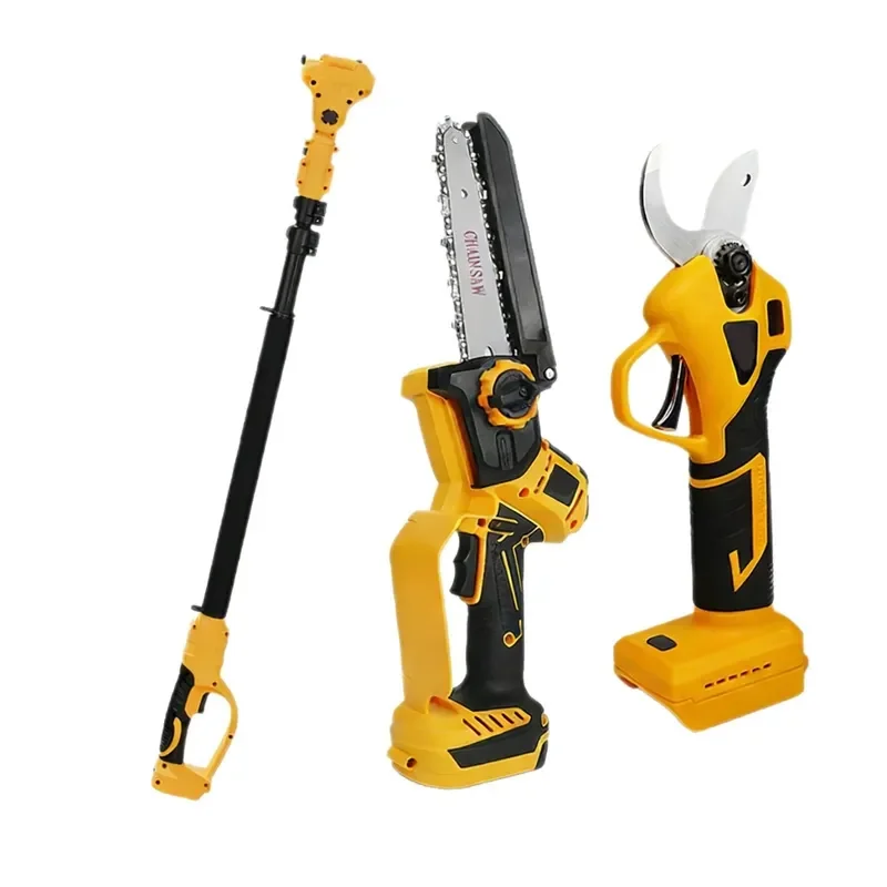 Lithium Battery Cordless Pruning Two-Piece Set with Scissors and Saw 6-Inch Cutting Capacity