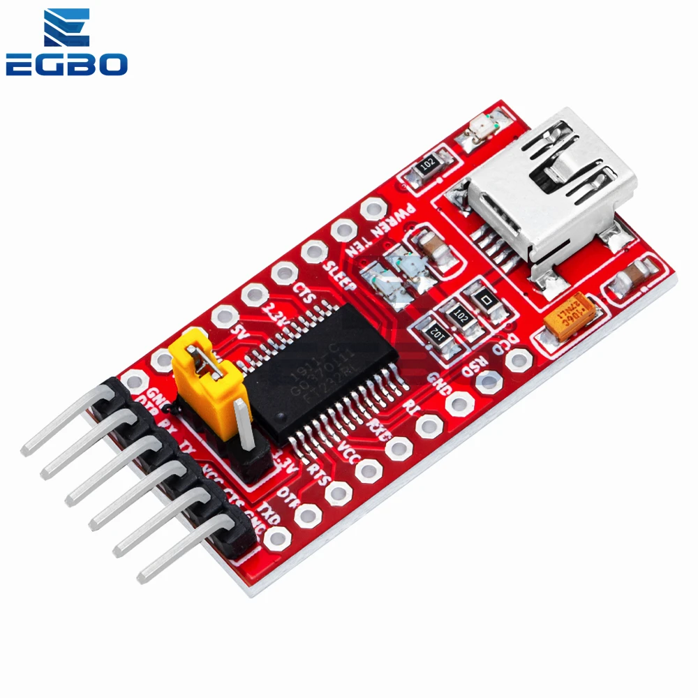 1~10PCS EGBO FT232RL Type-c Mini FTDI USB 3.3V 5.5V to TTL Serial Adapter Module for Arduino FT232 Pro USB TO TTL 232