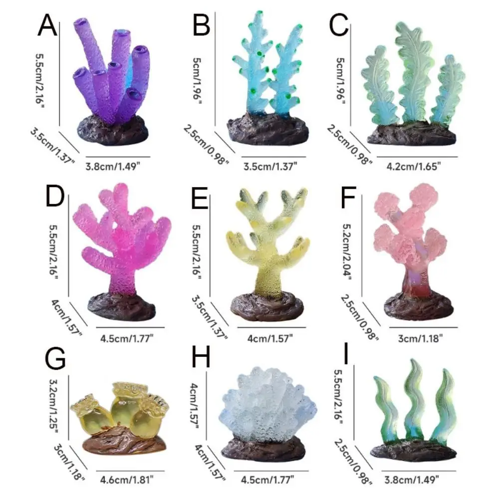 

Decorative Luminous Coral Reefs Luminescent Simulation Simulation Coral Reefs Lifelike Resin Landscape Coral Landscaping
