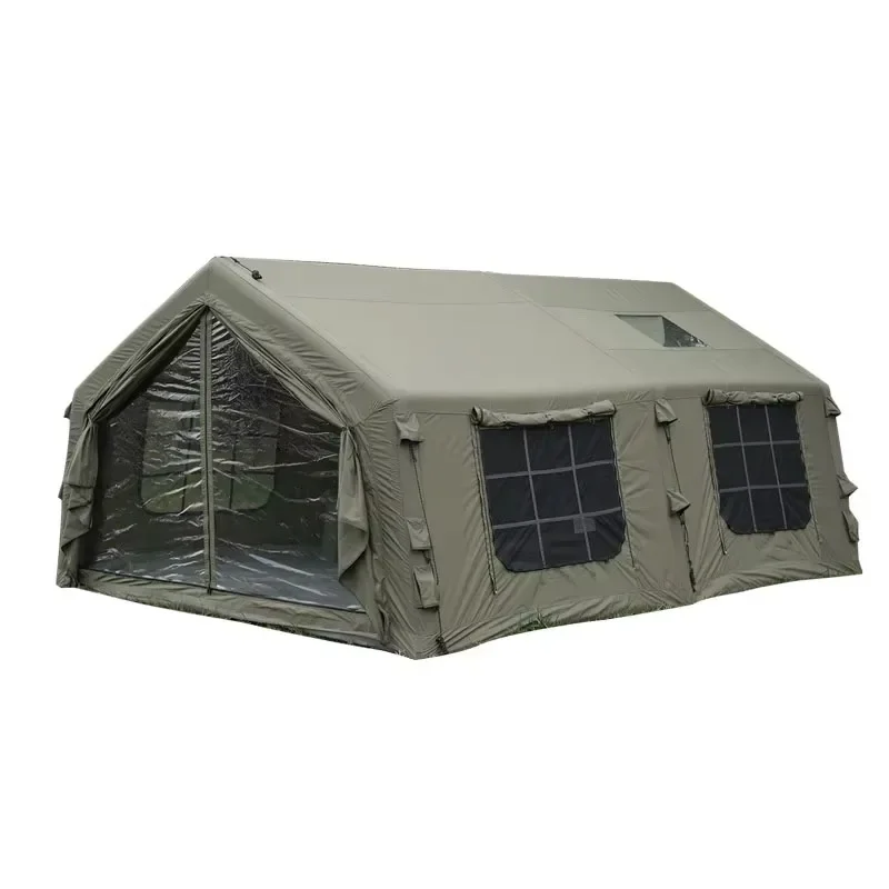 

Аполлон17.2 ㎡ Водонепроницаемая надувная палатка из хлопкового ПВХ и ткани Оксфорд, зеленая уличная палатка для кемпинга