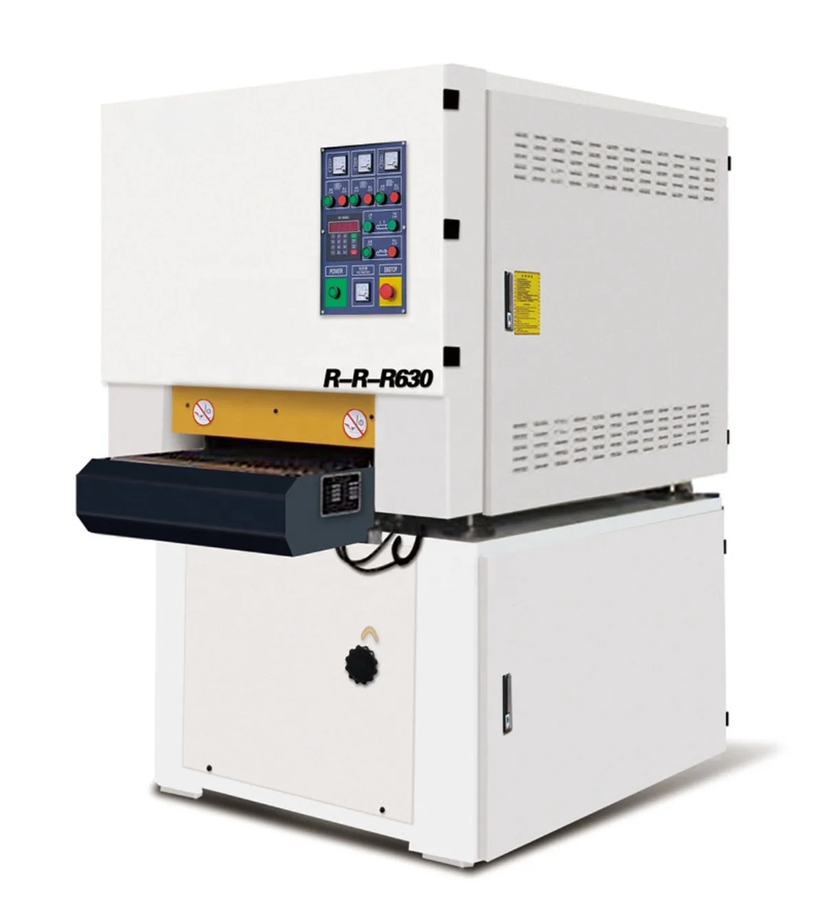 High Efficiency Woodworking Solid Wood Wooden Door 2 Double Sides Wide Belt Brush Calibrating Sander Sanding Machine Line CE
