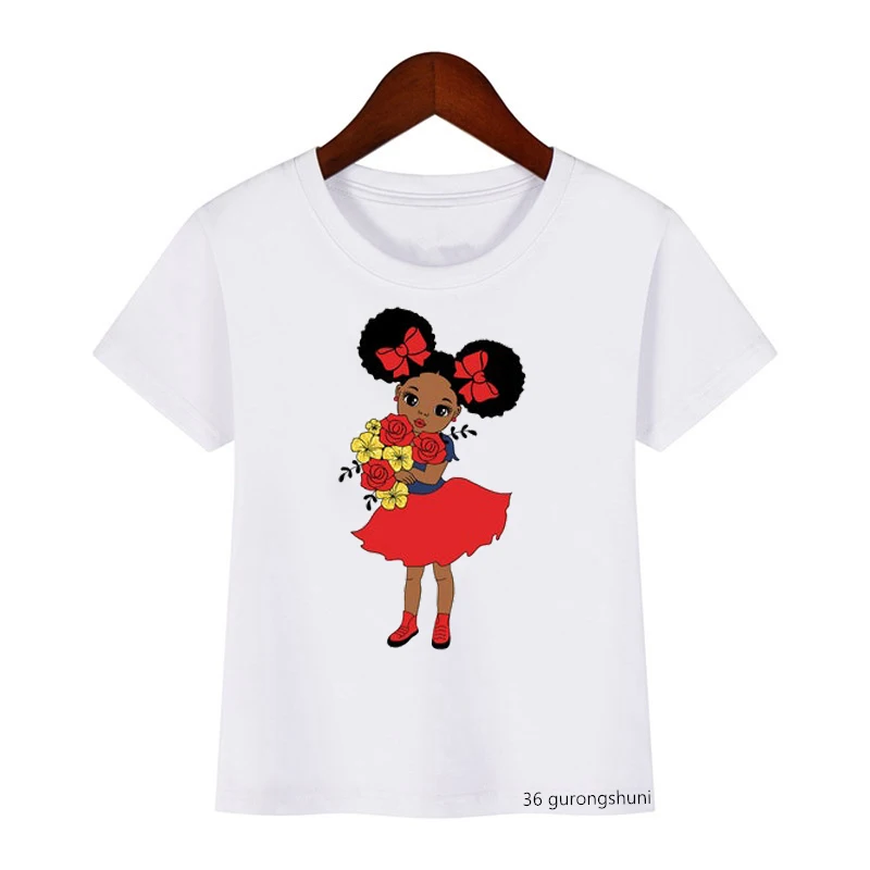 Black Girls Ballerina Girls Tshirt Fashion Harajuku Black Black Girls Tshirt Summer Kids Clothes Tshirt Girls Clothes White Tops