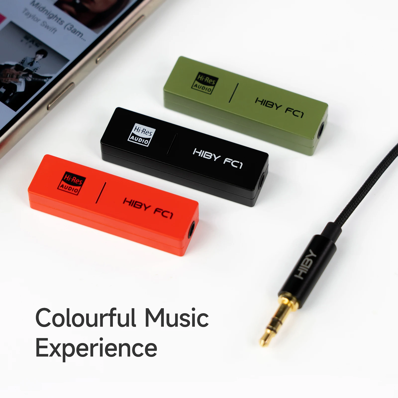 HiBy FC1 Type C USB ЦАП для наушников AMP HiFi аудио декодер ключ 3,5 мм выход PCM384 кГц/32 бит CS46L41 для Android iOS Win10 Mac