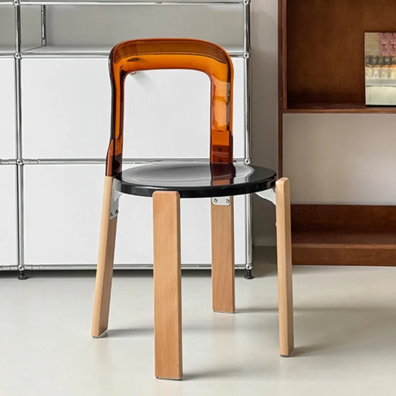 OMGD – chaise de salle à manger à dossier Transparent, moderne, créative, pour loisirs, Simple, pour café
