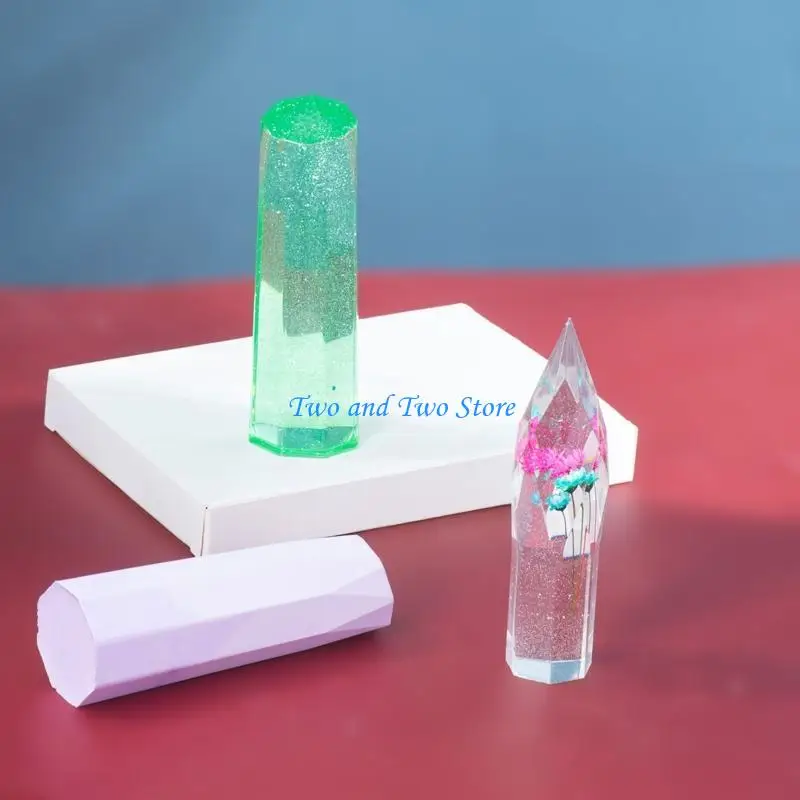 HX6F Resin Molds Crystal Tower Large Epoxy Resin Molds Silicone Crystal Point Molds