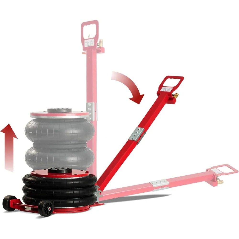 

Air Jack 5 Ton (11,000 lbs) Capacity - Heavy Duty Triple Bag Pneumatic Air Bag Car Jack for Rapid Lift (Lifting Height Range: 5.