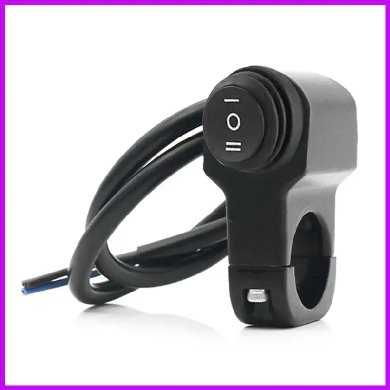 R9CC ON OFF Mini Switches for Scooter Motorcycle Lights Waterproof Including Reverse Polarity and Grip Holder