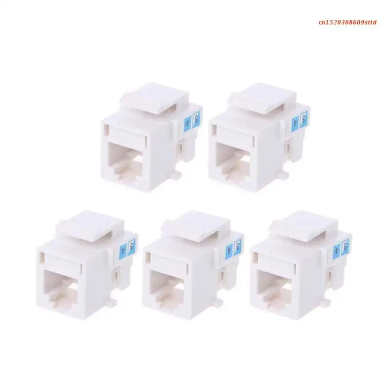 5 قطعة Rj11 Cat3 موصل مقبس وحدة الهاتف 4-سلك مهائي كابلات الاتصالات صوت كيستون جاك 6p4c أداة خالية