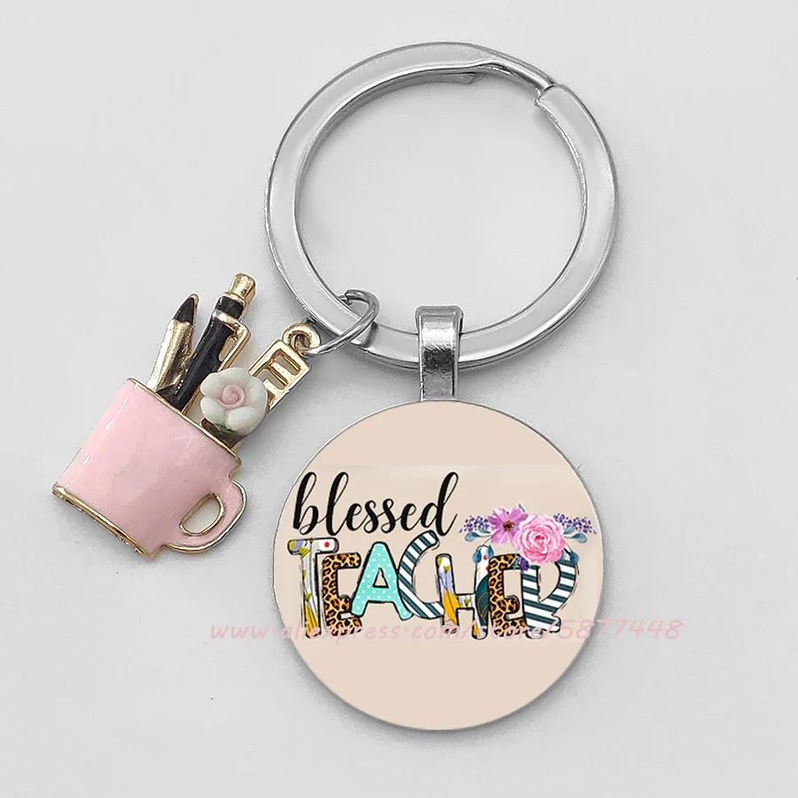 2022 Graduation Season Gift Keychain for Teacher Pen Holder Keychain Blessing Keychain for Teachers keyring keyholder key chain