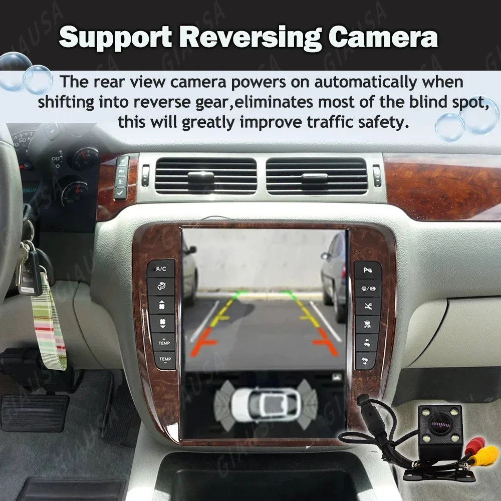 

Android AUTO Car Radio For GMC Yukon Chevrolet Tahoe Silverado 2007 2008 2009 2010 -2014 Carplay Video Player Stereo Navigation